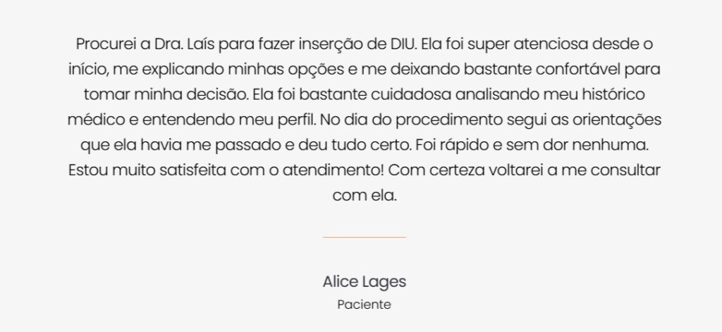 Dra Laís Carvalho – Ginecologista em Nova Lima: cuidado próximo, acolhedor e exclusivo 5 Sem alice lages 1